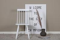 Nohr Eetkamerstoel 'Adamm' Rubberhout, kleur Wit - thumbnail