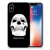 Silicone Back Case Apple iPhone X | Xs Skull Eyes - thumbnail