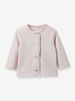 Vestje van sweater voor baby's - Biologisch katoen CYRILLUS lichtroze Vestje van sweater voor baby's - Biologisch katoen CYRILLUS lichtroze