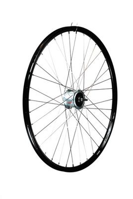 Voorwiel 28 inch 622 zwart naafdynamo rollerbrake spaak 13