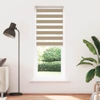 Zebra Blind 85x230 cm stofbreedte 80,9 cm polyester zandbruin - thumbnail