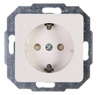 Milano wandcontactdoos enkel RA KV wit - thumbnail