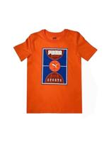 T-Shirt met Korte Mouwen voor kinderen Puma Bppo Basket Blank Ba Oranje - Maat: 15-16 Jaar - thumbnail