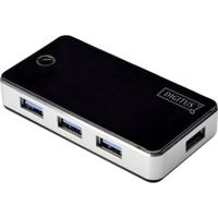 Digitus DA-70231 USB 3.2 Gen 1-hub 4 poorten Zwart, Zilver - thumbnail