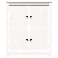 Dressoir 83x41,5x100 cm massief grenenhout wit - thumbnail