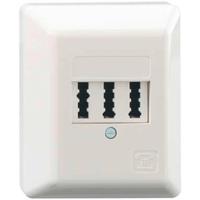 Rutenbeck TAE 2x6/6NFF Ap rw Stekkerdoos Opbouw (op muur) Wit - thumbnail