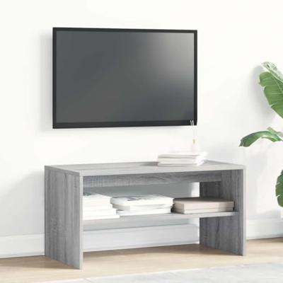 Tv-meubel 80x40x40 cm bewerkt hout grijs sonoma eikenkleurig