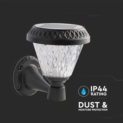 V-TAC 93575 VT-969 Wandlamp op zonne-energie LED LED 0.80 W Zwart