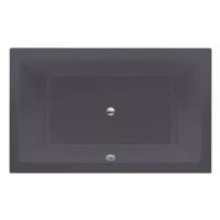 Ligbad Inbouw Xenz Society Rechthoek 1-2 Persoons Duobad 120x190x50cm Acryl Antraciet Mat met Poten - thumbnail