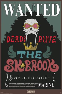 Poster One Piece - Wanted Brook 61x91,5cm