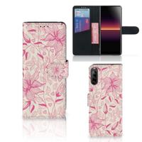 Sony Xperia L4 Hoesje Pink Flowers - thumbnail