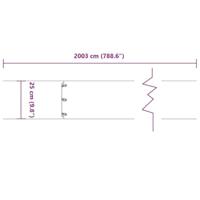 Gazonranden 20 st 25x103 cm roestvrij staal - thumbnail