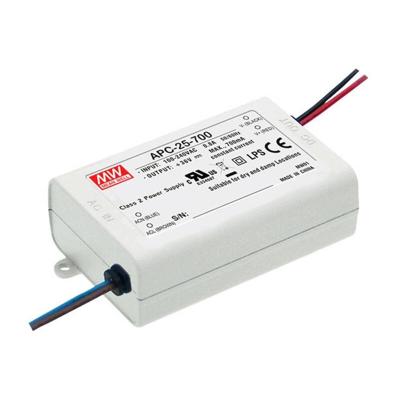 MEAN WELL APC-25-700 LED-driver Constante stroomsterkte 25.2 W 0.7 A 11 - 36 V/DC Niet dimbaar, Overbelastingsbescherming 1 stuk(s)