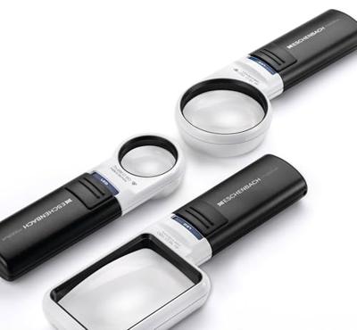 Eschenbach 151141 Vergrootglas Met LED-verlichting Vergrotingsfactor: 4 x Lensgrootte: (Ø) 60 mm