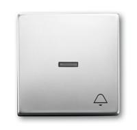 Busch-Jaeger 2CKA001751A2959 Wipschakelaar bel Afdekking Puur RVS RVS 1 stuk(s) - thumbnail