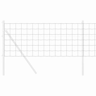 VidaXL Euro hek grijs 0,4 x 25 m pvc-gecoat ijzer