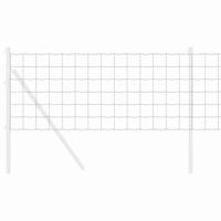 VidaXL Euro hek grijs 0,4 x 25 m pvc-gecoat ijzer - thumbnail