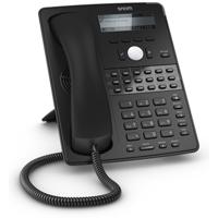 Snom D725 IP-telefoon, SIP bureautelefoon, 12 SIP identiteiten, 18 multi-color functietoetsen, VLAN-ondersteuning, wideband audio, PoE, DSP, 2x Gigabit Ethernet, USB, Zwart, 00003916 - thumbnail