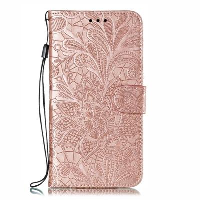 Lace bloem reliëf patroon horizontale Flip lederen case voor Xiaomi mi CC9e/a3 met houder & kaartsleuven & portemonnee & foto frame & Lanyard (Rose Lace bloem reliëf patroon horizontale Flip lederen case voor Xiaomi mi CC9e/a3 met houder & kaartsleuven & portemonnee & foto frame & Lanyard (Rose