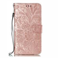 Lace bloem reliëf patroon horizontale Flip lederen case voor Xiaomi mi CC9e/a3 met houder & kaartsleuven & portemonnee & foto frame & Lanyard (Rose - thumbnail