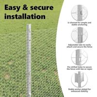 VidaXL Hek met paal zilver 0,4 x 50 m staal - thumbnail