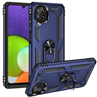 Voor Samsung Galaxy A22 4G schokbestendige TPU + PC-beschermhoes met 360 graden roterende houder