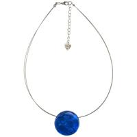 Halsketting Capiz Schelpen Saffier Blauw - thumbnail