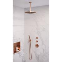Thermostatisch Inbouwdoucheset Brauer Copper 30 cm Hoofddouche Plafondarm Staafhanddouche Koper Brauer - thumbnail