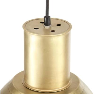 VidaXL Hanglamp rond 25 w e27 28,5 cm messingkleurig