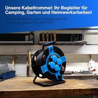 REV 0010118812 Kabelhaspel 50.00 m Zwart Randaarde stekker - thumbnail