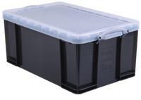 Really Useful Box opbergdoos 64 liter, transparant gerookt - thumbnail