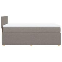Boxspring met matras stof taupe 100x200 cm - thumbnail
