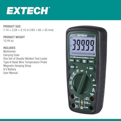 Extech Extech EX530A Multimeter Digitaal CAT IV 600 V Weergave (counts): 50000