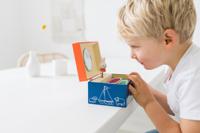 Nijntje Opbergdoosje met Muziek met Hollandse Print Blauw/Oranje - thumbnail