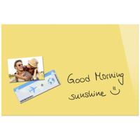 Sigel SI-B1208 Glasmagneetbord Be!Board 60x40 cm + 2 Magneten en Bevestigingsmateriaal Geel - thumbnail