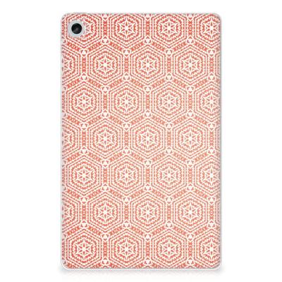 Lenovo Tab M10 Plus (3e generatie) Hippe Hoes Pattern Orange Lenovo Tab M10 Plus (3e generatie) Hippe Hoes Pattern Orange