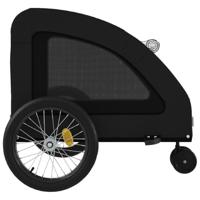 Hondenfietstrailer oxford stof en ijzer zwart - thumbnail