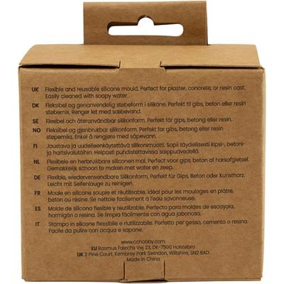 Creativ Company Siliconen vormen, schelpen kandelaar, h: 5,5 cm, l: 6,8 cm, b: 5,5 cm, 1 stuk