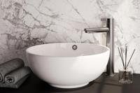 Wastafelmengkraan Brauer Brushed Edition Coldstart Opbouw Hoog Halfronde Hendel Geborsteld RVS PVD Brauer - thumbnail