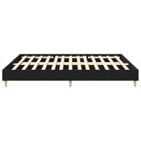 Bedframe Zwart Eiken 160 x 200 cm Bewerkt hout - thumbnail