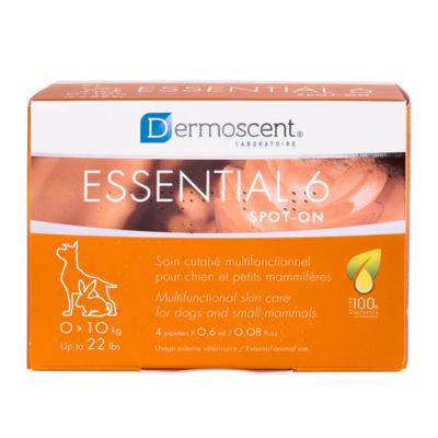 Dermoscent Essential 6 Spot-On hond van 0 tot 10 kg 4 pipetten Dermoscent Essential 6 Spot-On hond van 0 tot 10 kg 4 pipetten