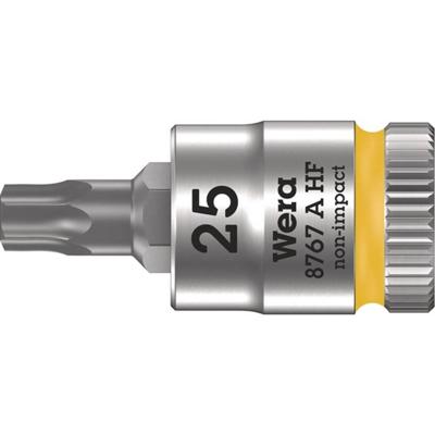 Wera 8767 A HF TORX® Zyklop Bit/dop-combinatie met 1/4" Aandrijving met Vasthoudfunctie, TX 25 x 28 mm - 1 stuk(s) - 05003365001