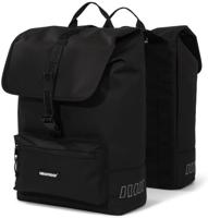 double cargo bag 38L recycled zwart - thumbnail