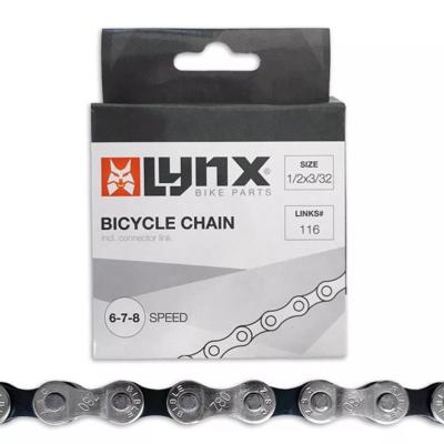 Lynx derailleur ketting 6/7/8 - 116 schakels - zwart
