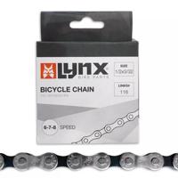 Lynx derailleur ketting 6/7/8 - 116 schakels - zwart - thumbnail