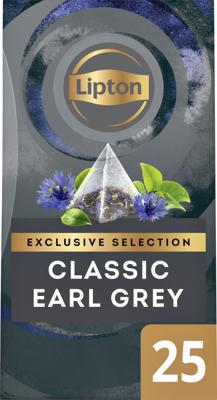Lipton thee Exclusive Selection, Earl Grey, doos van 25 zakjes
