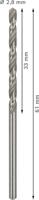 Bosch Accessoires Metaalboren HSS-G, Standard 2,8 x 33 x 61 mm 10st - 2608595054 - thumbnail