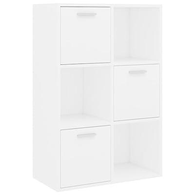 Opbergkast 60x29,5x90 cm bewerkt hout wit