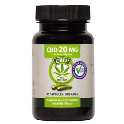 Jacob Hooy CBD+ 20mg Capsules