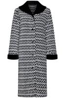 Fleece badjas zigzag Pastunette - thumbnail